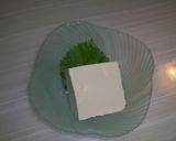 A picture of step 2 of Hiyayakko Chilled Tofu With Nametake Mushrooms.