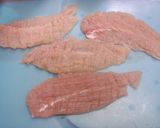 A picture of step 1 of Microwaved Really Easy Chicken Tenders Stuffed With Mentaiko.