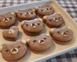 A picture of step 19 of Cute ♪ Rilakkuma Styule Chocolate Sandwich Cookies.