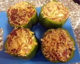 A picture of step 4 of Venison stuffed fiesta peppers.