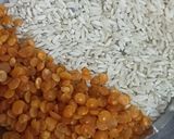 A picture of step 1 of Gobindobhog rice masala khichdi.
