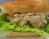 Foto del paso 9 de la receta: Sándwich de pollo y cebollas grilladas🥪🧀🍗