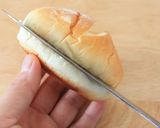 A picture of step 5 of Halloween Ghost Sandwiches.
