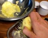 A picture of step 2 of Bryndzové Halušky (Slovakian Potato Dumplings with Bryndza Cheese).