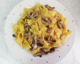 Foto del paso 4 de la receta: Pasta al huevo con Champiñones Portobello
