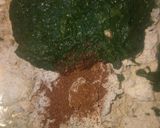 A picture of step 2 of Spinach paratha with multigrain flour.