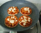 A picture of step 10 of Mini bread pizza desi style.