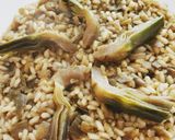 Foto del passaggio 4 della ricetta Risotto al cuore di carciofo