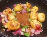 A picture of step 2 of Pan Roasted Chilli Garlic Baby Potatoes.