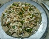 A picture of step 5 of Paneer chatai prantha.