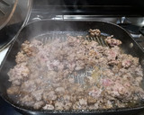 Foto del paso 4 de la receta: Calabacines luna rellenos de carne y verduras