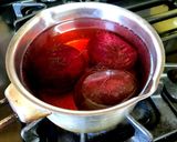 A picture of step 1 of Deli-style Borscht Soup with Beans and Beetroot.
