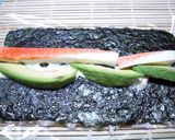 A picture of step 7 of Restaurant-style California Roll.