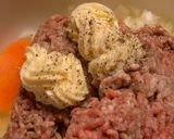A picture of step 2 of Our Family's Easy Menchi Katsu (Fried Meat Patties).