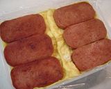 A picture of step 10 of Spam Musubi.