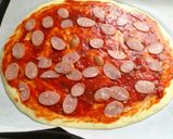A picture of step 8 of Ready in 25 Minutes with Pancake Mix Easy Pizza Bread for a Light Lunch.