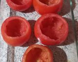 A picture of step 1 of Stuffed Tomatoes with Ground Beef 🍅🍅🍅.