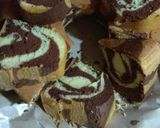 Foto langkah ke 7 dari resep Bolu jadul motif macan.
