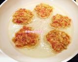 Hình bước làm 3 của món Cốm Chiên Trứng Thịt  🌸