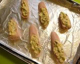 A picture of step 2 of Baked Sausages with Onion Miso and Mayo.