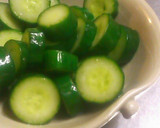 A picture of step 3 of Quick and Tasty 5-Minute Lightly Pickled Cucumbers.