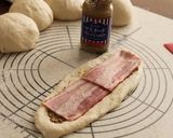 A picture of step 5 of Pizza-Bacon Pain d'Epi & Sausage Pain d'Epi.