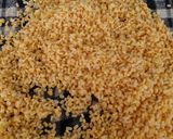 A picture of step 1 of Instant moong dal halwa.