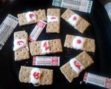 A picture of step 5 of Bloody Bandaid Snack/Appetizer ~ halloween.