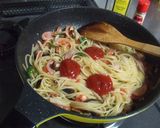 A picture of step 9 of My Daughter's Favorite Veggie-Filled Napolitan Spaghetti.