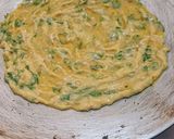 A picture of step 3 of Cucumber chila.