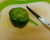 A picture of step 1 of How to: Cutting a Pepper.