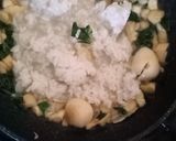 Foto langkah ke 6 dari resep MPASI : Bubur kangkung tahu telur puyuh (6 bln).