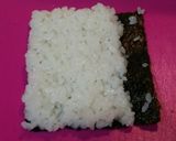A picture of step 6 of Decorated Sushi Rolls: Snowmen Nori Rolls.