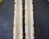 A picture of step 1 of Jeon with Chikuwa Fishcake, Nagaimo, and Nori Seaweed.