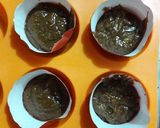 Foto langkah ke 3 dari resep Brownies cup selai ceres coklat.