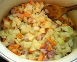 A picture of step 2 of Very Filling Minestrone.