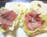 A picture of step 5 of Bagel Sandwich.