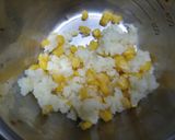 A picture of step 3 of Potato Balls with Corn For Bento Box.