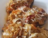 Foto del paso 5 de la receta Berenjenas rellenas de pollo al curry