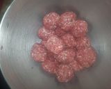 A picture of step 3 of Mexican Meatball soup aka Sopa de Albondigas.