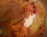 A picture of step 4 of Green grams stew with carrots seasoned with pilau masala.