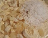 A picture of step 1 of Banana, Pineapple, & Coconut Cupcakes.