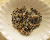 A picture of step 2 of Soft & Chewy Soba Flour and Tofu Dango with Hijiki Seaweed.