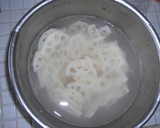 A picture of step 1 of Lotus Root Salad with Fragrant Sesame.