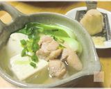 A picture of step 4 of Gingery Chicken and Tofu Hot Pot.