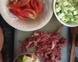 Foto del paso 1 de la receta: Plumitas Con Carne y Vegetales