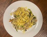 A picture of step 6 of Saucy Chicken Chowmein Indian Chinese Style.