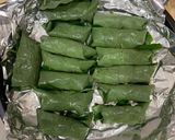 A picture of step 3 of Grilled Beef Wrapped in Betel Leaves (for 9-month-old babies).