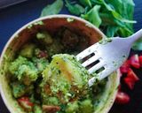A picture of step 3 of Kale and Cashew Pesto (Vegan friendly).