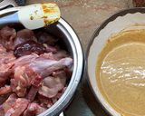 A picture of step 2 of Chicken Sajji.